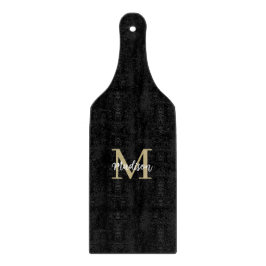 Monogram Modern Black Tan Sand Schneidebrett