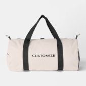 Monogram Modern Blush Pink Calligraphy Script Name Duffle Bag (Vorderseite)