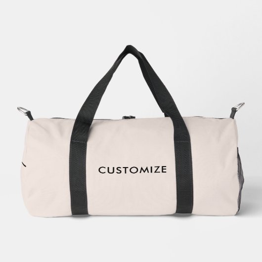 Monogram Modern Blush Pink Calligraphy Script Name Duffle Bag (Vorderseite)