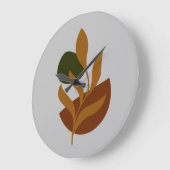 Monogram Modern Boho Große Wanduhr (Winkel)