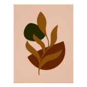 Monogram Modern Boho Poster (Vorderseite)