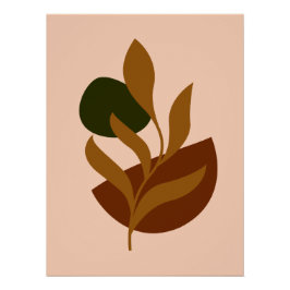 Monogram Modern Boho Poster