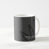 Monogram Modern Bold Typografy Beruflich Kaffeetasse (VorderseiteRechts)