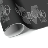 Monogram Modern Boy Back-to-School-Hausaufgaben Geschenkpapier (Rolleneckpunkt)