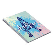 Monogram Modern Boy Prep Back-To-School Notizbuch Notizblock (Rechte Seite)