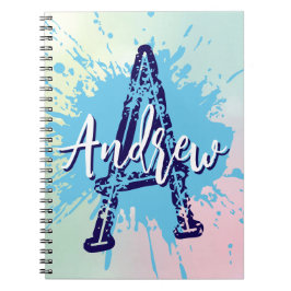 Monogram Modern Boy Prep Back-To-School Notizbuch Notizblock