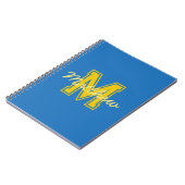 Monogram Modern Boy Preppy Back-to-School-Hausaufg Notizblock (Linke Seite)