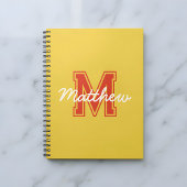 Monogram Modern Boy Preppy Back-to-School-Hausaufg Notizblock