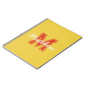 Monogram Modern Boy Preppy Back-to-School-Hausaufg Notizblock (Linke Seite)