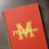Monogram Modern Boy Preppy Back-to-School Notizblock