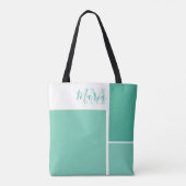Monogram Modern Chic Niedlich Stylish Custom Tasche (Rückseite)