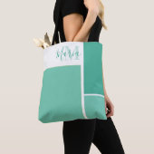 Monogram Modern Chic Niedlich Stylish Custom Tasche (Von Nahem)