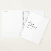 Monogram Modern Chic Script Calligraphy Planner Planer (Anzeige)