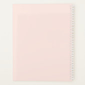 Monogram Modern Chic Script Calligraphy Planner Planer (Rückseite)