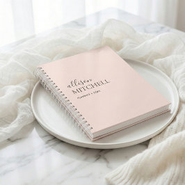 Monogram Modern Chic Script Calligraphy Planner Planer