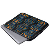 Monogram Modern Collage of Initials & Names Laptopschutzhülle (Vorne Knopf)