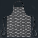 Monogram Modern Cool Grunge Fügen Sie Ihren Namen  Schürze<br><div class="desc">Mach dich bereit für die Schule! Fügen Sie Ihr Monogramm und Ihren Namen hinzu. Dieses Design ist zeitlos,  modern und grunge.</div>