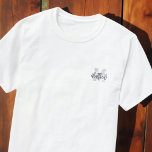 Monogram Modern Cool Grunge Fügen Sie Ihren Namen  T-Shirt<br><div class="desc">Mach dich bereit für die Schule! Fügen Sie Ihr Monogramm und Ihren Namen hinzu. Dieses Design ist zeitlos,  modern und grunge.</div>