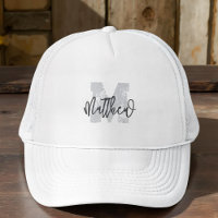 Monogram Modern Cool Grunge Fügen Sie Ihren Namen
