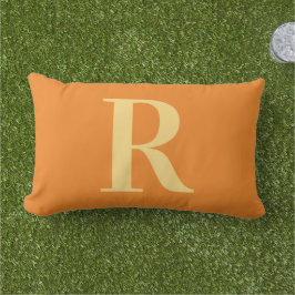 Monogram Modern Einfach Orange Outdoor Kissen Für Draußen