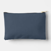 Monogram Modern Elegance Calligraphy Navy White Zubehörtasche (Rückseite)