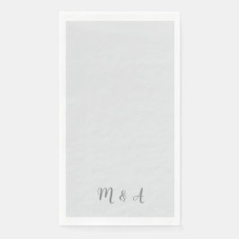 Monogram Modern Elegant 25-jähriges Party Serviette