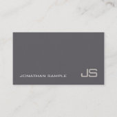 Monogram Modern Elegant Beruflich Template Luxe Visitenkarte (Vorderseite)