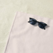 Monogram Modern Elegant Blush Pink Gold Script Strandtuch (Beispiel)