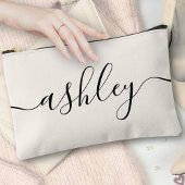 Monogram Modern Elegant Calligraphy Script Elvory Zubehörtasche