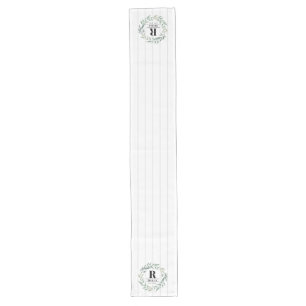 Monogram Modern Farm Table Runner Großer Tischläufer