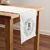 Monogram Modern Farm Table Runner Großer Tischläufer (Beispiel)
