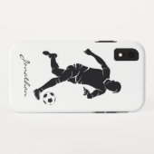 Monogram Modern Football Fußball Fußball-Fußball-S Case-Mate iPhone Hülle (Rückseite (Horizontal))