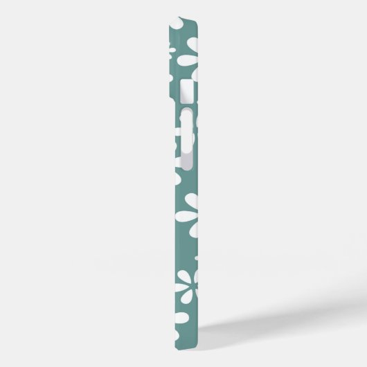 Monogram Modern Girl Floral Pattern Personalisiert Case-Mate iPhone Hülle (Rückseite / Links)