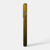 Monogram Modern Gold Tiger Eye iPhone Hülle (Linke Seite)