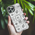 Monogram Modern Grau White Abstrakt Pattern iPhone 16 Pro Max Hülle<br><div class="desc">Monogram Modern Gray White Abstrakt Pattern iPhone 16 Pro Max Case Phone Case Gehäuse zeigt ein Muster von abstrakten Objekten mit Ihrem individuellen Monogramm in der Mitte. Perfektes Geschenk für sie zu Weihnachten,  Geburtstag,  Muttertag und mehr,  ob Freundin,  Schwester,  Mutter,  Freunde. Erstellt von Evco Studio www.zazzle.com/store/evcostudio</div>