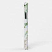 Monogram Modern Green White Personalisiert Case-Mate iPhone Hülle (Hinten/Rechts)