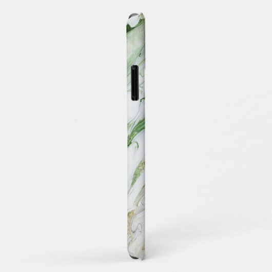 Monogram Modern Green White Personalisiert Case-Mate iPhone Hülle (Hinten/Rechts)