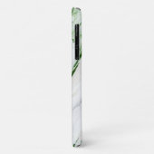 Monogram Modern Green White Personalisiert Case-Mate iPhone Hülle (Hinten/Links)