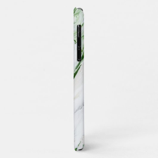 Monogram Modern Green White Personalisiert Case-Mate iPhone Hülle (Hinten/Links)