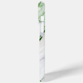 Monogram Modern Green White Personalisiert Case-Mate iPhone Hülle (Rückseite / Links)