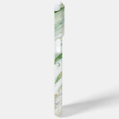 Monogram Modern Green White Personalisiert Case-Mate iPhone Hülle (Rückseite / Rechts)