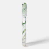 Monogram Modern Green White Personalisiert Case-Mate iPhone Hülle (Rückseite / Rechts)