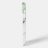 Monogram Modern Green White Personalisiert Case-Mate iPhone Hülle (Rückseite / Links)