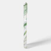 Monogram Modern Green White Personalisiert Case-Mate iPhone Hülle (Rückseite / Rechts)