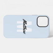 Monogram, Modern Handwriting Name Case Mate i iPhone Hülle (Rückseite (Horizontal))