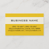 Monogram Modern Lemon Background Visitenkarte (Rückseite)