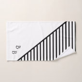 Monogram Modern Line Art Badhandtuch Set (Handtuch)