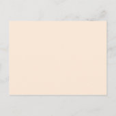 Monogram Modern Magenta Wedding Save the Date Ankündigungspostkarte (Rückseite)