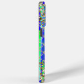 Monogram Modern Mermaid Glitzer Green Blue Case-Mate iPhone Hülle (Rückseite / Rechts)