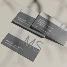 Monogram Modern Minimal Grau Professionell